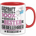 Segellehrer Geschenk Lustiger Spruch für Segellehrer Geschenkidee Bester Segellehrer Der Welt Rot Trendation