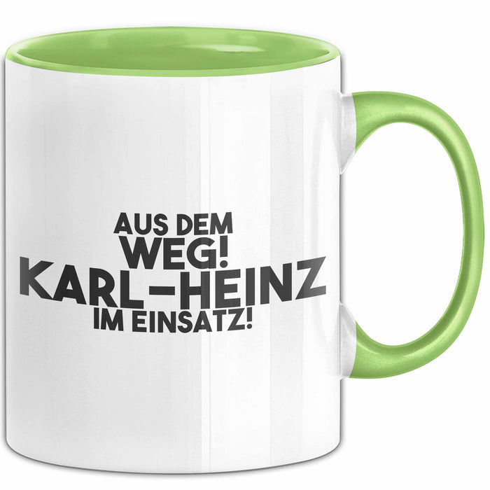 Karl-Heinz Tasse Aus Dem Weg! Karl-Heinz Im Einsatz! Geschenk