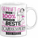 Sounddesignerin Geschenk Becher Tasse Gott Schuf Alle Menschen Gleich Nur Die Besten Durfeten Sounddesignerin Werden Geschenkidee Lustig Weiß Trendation