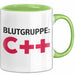 IT Programmierer Tasse Geschenk Blutgruppe C++ Spruch Grün Trendation