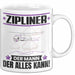 Zipliner Tasse Geschenk für Zipliner Der Mann Der Alles Kann Geschenkidee zum Geburtstag Weiß Trendation