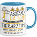 Tierärztin Tasse Geschenk Lustig Abstand Halten Hochleistungs-Tierärztin Mit Drang Zur Perfektion Bei Der Arbeit Blau Trendation