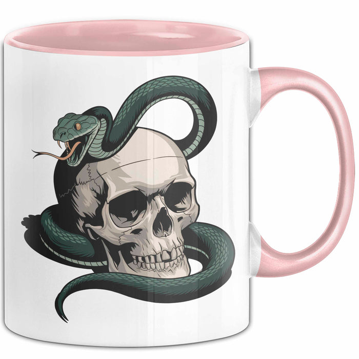 Reptilienhalter Tasse Geschenkidee Echsen Schlangenliebhaber Geschenkidee Lustig Rosa Trendation