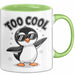 Pinguin Tier Tasse Geschenkidee Zu Cool für Vogel Fans Grün Trendation