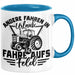Bauer Landwirt Tasse Geschenk Andere Fahren In Den Urlaub Ich Fahre Aufs Feld Geschenkidee Bauern Kaffee-Becher Blau Trendation