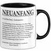 Büroarbeit Kollege Tasse Geschenk Lustige Geschenkidee Spruch Neuanfang Definition Trendation