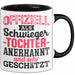 Schwiegertochter Tasse Geschenk Spruch Offiziell Als Schwiegertochter Anerkannt Und Sehr Geschätzt Becher Schwarz Trendation