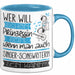 Singer-Songwriterin Tasse Geschenk Spruch Wer Will Schon Prinzessin Sein Wenn Man Auch Singer-Songwriterin Sein Kann Blau Trendation