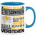 Stiefschwäger Geschenk Kaffee-Tasse Geschenkidee für Stiefschwäger Ich Bin Stiefschwäger Ich Kann Es Dir Erklären Jedoch Nicht Für Dich Verstehen Spruch Lustig Blau Trendation
