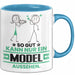 Model Geschenk Tasse So Gut Kann Nur Ein Model Aussehen Geschenkidee Kaffee-Becher Blau Trendation