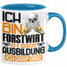 Forstwirt Ausbildung Tasse Geschenk Ich Bin Forstwirt In Der Ausbildung Ich Darf Das Geschenkidee Spruch Blau Trendation