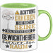 Gewichtheber Geschenk Tasse Lustiger Spruch Erheben Sie Sich Der Gewichtheber Betritt den Raum Grün Trendation