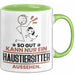 Haustiersitter Geschenk Tasse So Gut Kann Nur Ein Haustiersitter Aussehen Geschenkidee Kaffee-Becher Grün Trendation