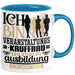 Veranstaltungskauffrau Ausbildung Start Geschenk Tasse Ich Bin Veranstaltungskauffrau In Der Ausbildung Ich Darf Das Kaffee-Becher Geschenkidee Blau Trendation