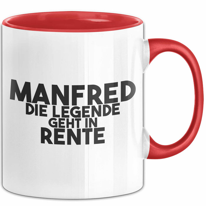 Manfred Tasse Manfred – Die Legende Geht In Rente Geschenk