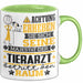 Tierarzt Geschenk Tasse Lustiger Spruch Erheben Sie Sich Der Tierarzt Betritt den Raum Grün Trendation