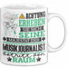 Musikjournalist Geschenk Tasse Lustiger Spruch Erheben Sie Sich Der Musikjournalist Betritt den Raum Weiß Trendation