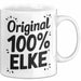 Elke Tasse Geschenk Original 100% Elke Geschenkidee Geburtstag Weiß Trendation