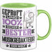 Musikredakteur Geschenk Lustiger Spruch für Musikredakteur Geschenkidee Bester Musikredakteur Der Welt Grün Trendation
