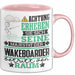 Wakeboarder Geschenk Tasse Lustiger Spruch Erheben Sie Sich Der Wakeboarder Betritt den Raum Rosa Trendation