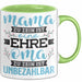 Unbezahlbare Oma Tasse Geschenk Muttertag Spruch Liebevoll Grün Trendation