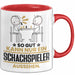 Schachspieler Geschenk Tasse So Gut Kann Nur Ein Schachspieler Aussehen Geschenkidee Kaffee-Becher Rot Trendation