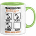 Bulldoggen Hören Aufs Wort Tasse Geschenk Bulldoggen Besitzer Mama Becher Grün Trendation