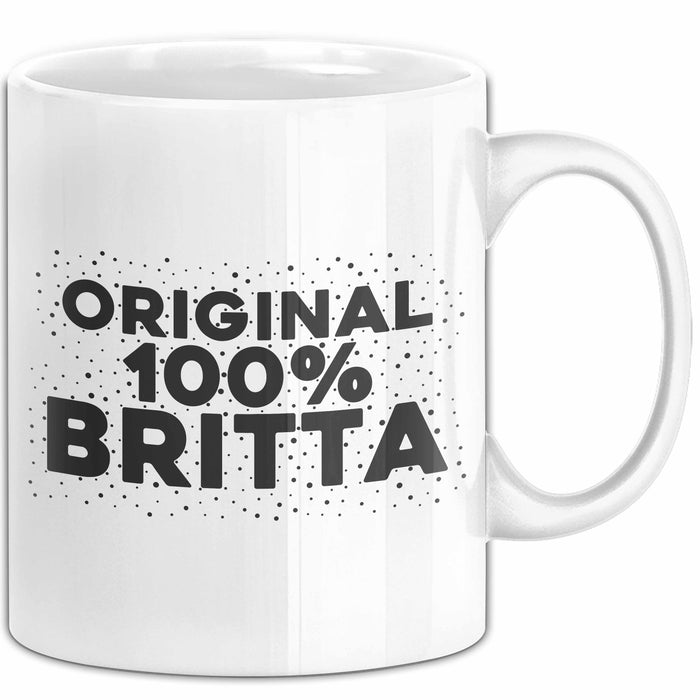 Britta Tasse Original 100% Britta Geschenk Weiß Trendation