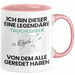 Tauchlehrer Geschenk Tasse Lustige Geschenkidee Geburtstag für Tauchlehrer Ich Bin Dieser Legendäre Tauchlehrer Von Dem Alle Geredet Haben Kaffee-Becher Rosa Trendation