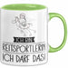 Geschenk für Reitsportlerin Tasse Lustige Geschenkidee Geburtstag Ich Bin Reitsportlerin Ich Darf Das Grün Trendation