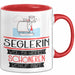 Seglerin Weil Es Keinen Schöneren Beruf Gibt Tasse Geschenk für Eine Seglerin Lustig Rot Trendation