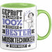 Musiktechniker Geschenk Lustiger Spruch für Musiktechniker Geschenkidee Bester Musiktechniker Der Welt Grün Trendation