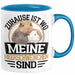 Meerschweinchen Geschenk Tasse Spruch Meerschweinchen-Besitzerin Geschenkidee Kaffee-Becher Blau Trendation