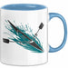 Ruder Enthusiast Tasse Geschenkidee für Rudercrew Fans Blau Trendation