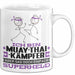 Muay-Thai-Kämpfer Geschenk Tasse Ich Bin Muay-Thai-Kämpfer Aber Sag Doch Einfach Superheld Lustige Geschenkdiee für Muay-Thai-Kämpfer Kaffee-Becher Weiß Trendation