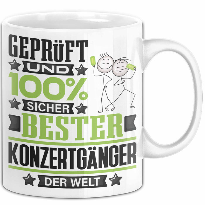 Konzertgänger Geschenk Lustiger Spruch für Konzertgänger Geschenkidee Bester Konzertgänger Der Welt Weiß Trendation