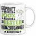 Konzertgänger Geschenk Lustiger Spruch für Konzertgänger Geschenkidee Bester Konzertgänger Der Welt Weiß Trendation