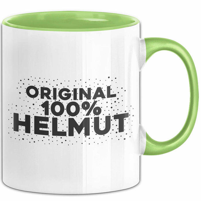 Helmut Tasse Original 100% Helmut Geschenk Grün Trendation