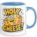 Käseliebhaber Tasse Geschenkidee Holy Cheese für Käse Esser Blau Trendation