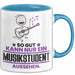 Musikstudent Geschenk Tasse So Gut Kann Nur Ein Musikstudent Aussehen Geschenkidee Kaffee-Becher Blau Trendation