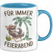 Rentner Pensionär Sarkasmus Tasse Geschenk Lustige Geschenkidee Spruch Für Immer Feierabend Blau Trendation