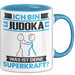 Judoka Tasse Geschenk für Judoka Geburtstag Lustiger Spruch Kaffee-Becher Was Ist Deine Superkraft Blau Trendation