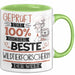 Beste Wildtierforscherin Der Welt Tasse Geschenk für Eine Wildtierforscherin Geprüft Und Sicher Geschenkidee Geburtstag Weihnachten Grün Trendation