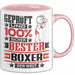 Boxer Geschenk Lustiger Spruch für Boxer Geschenkidee Bester Boxer Der Welt Rosa Trendation