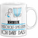 Geschenk für Discgolf-Spielerin Tasse Lustige Geschenkidee Geburtstag Ich Bin Discgolf-Spielerin Ich Darf Das Weiß Trendation