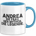 Andrea Tasse Andrea – Die Frau. Der Mythos. Die Legende. Geschenk Blau Trendation