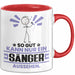 Sänger Geschenk Tasse So Gut Kann Nur Ein Sänger Aussehen Geschenkidee Kaffee-Becher Rot Trendation