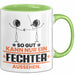 Fechter Geschenk Tasse So Gut Kann Nur Ein Fechter Aussehen Geschenkidee Kaffee-Becher Grün Trendation