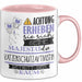 Katzenschutzaktivistin Tasse Geschenk Lustiger Spruch Bitte Erheben Sie Sich Seine Majestät Die Katzenschutzaktivistin Betritt Den Raum Rosa Trendation