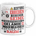 Geländewagenfahrer Geschenk Tasse Lustiger Spruch Erheben Sie Sich Der Geländewagenfahrer Betritt den Raum Weiß Trendation